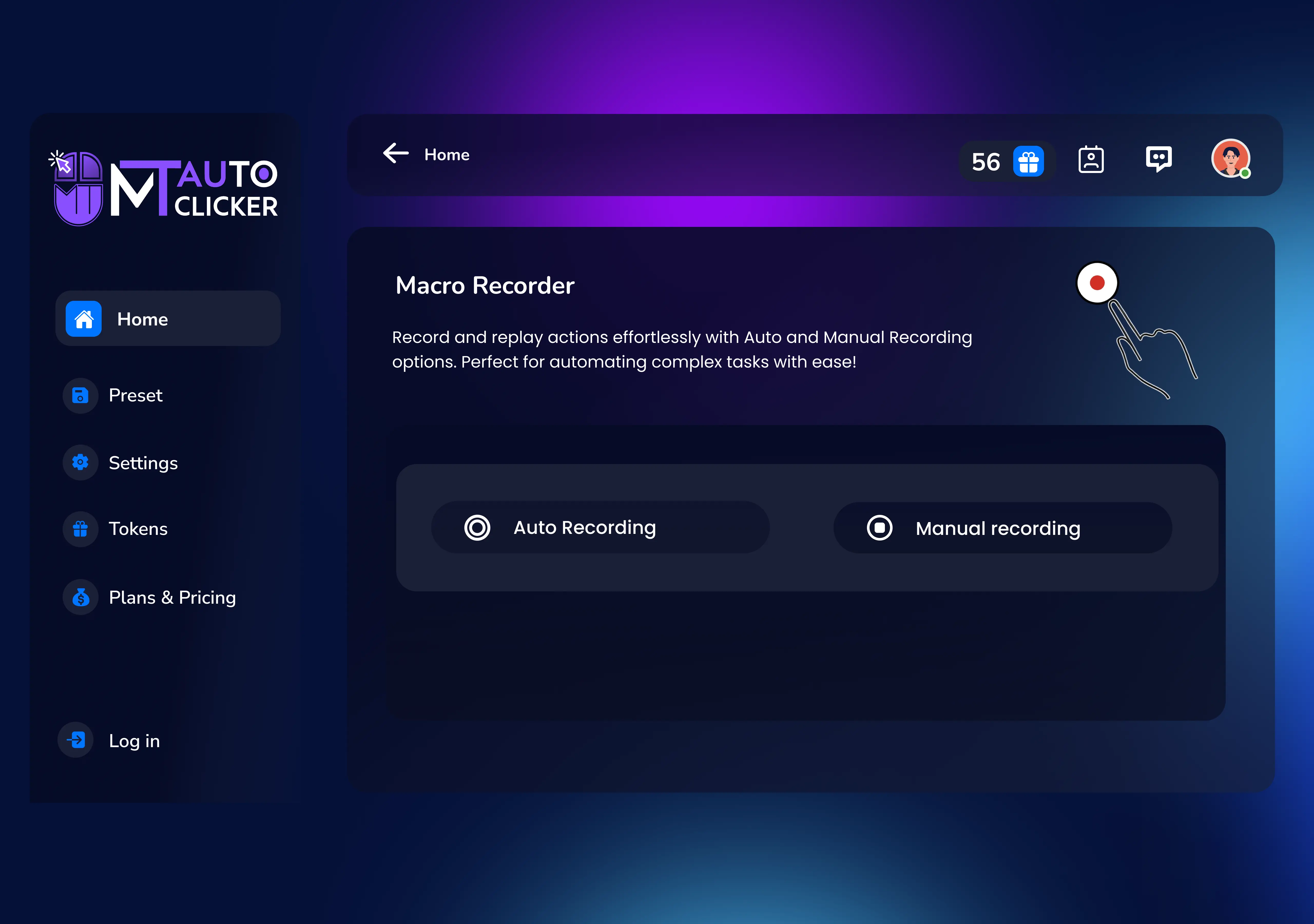 Click Settings
